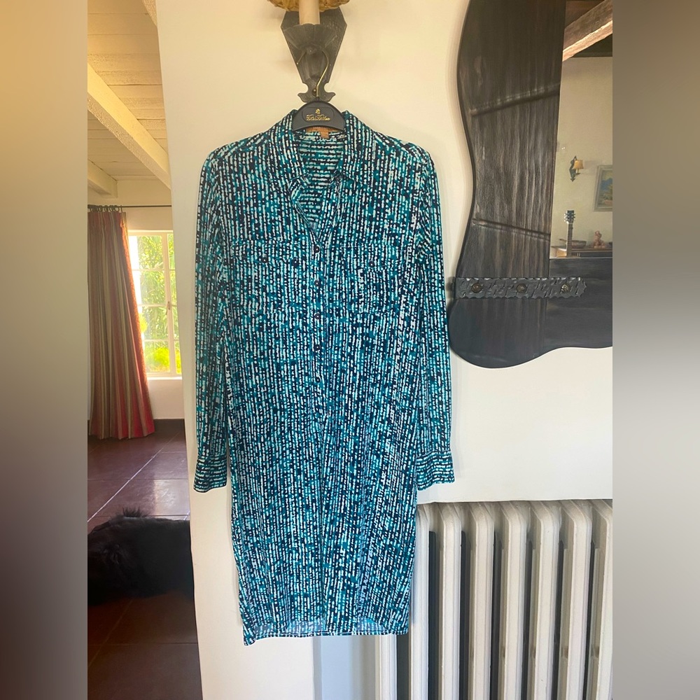 Ellen Tracy 70s style polyester dress. size XS